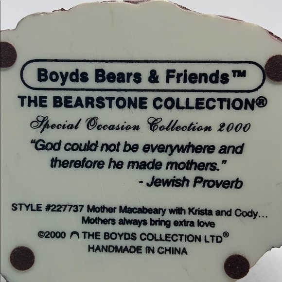 Vintage Boyds Bears - God Could Not Be Everywhere - Picture 4 of 4